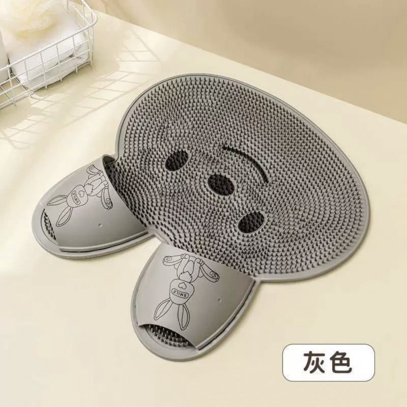 Bunny Foot Scrubber Mat – No-Bend Shower Foot Cleaner