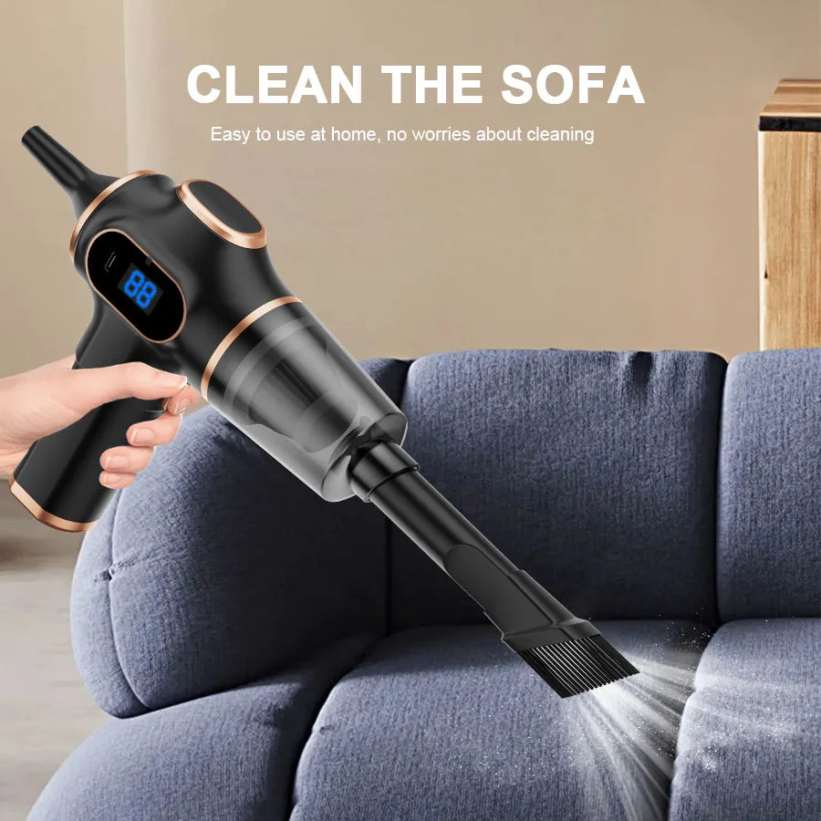 Mini Cordless Car Vacuum – Handheld Vacuum & Blower for Car and Home