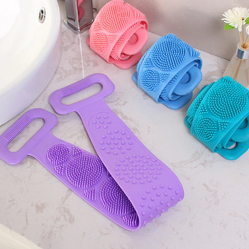 Silicone Back Scrubber Strap – Reach-Anywhere Shower Scrubber