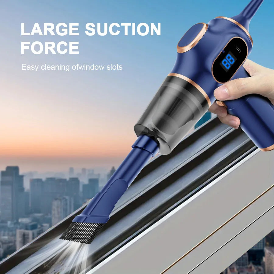 Mini Cordless Car Vacuum – Handheld Vacuum & Blower for Car and Home