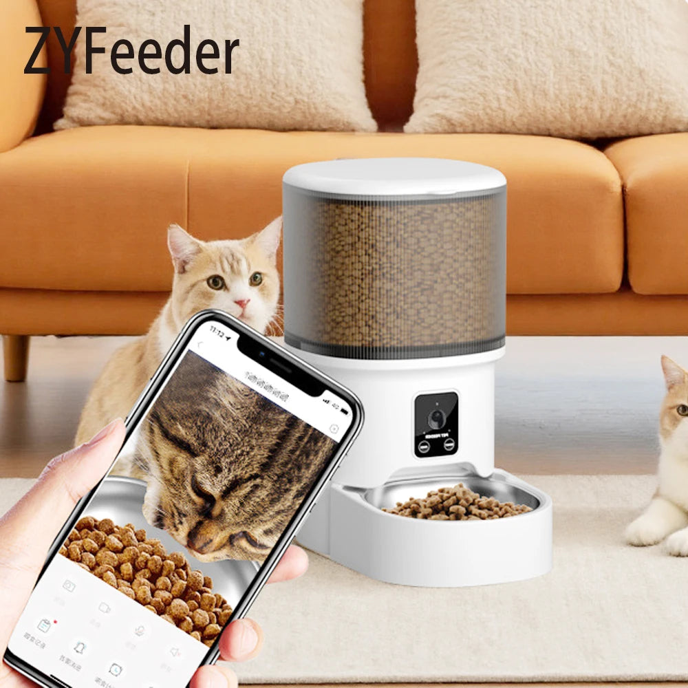 Automatic Pet Feeder 4L – Timed Cat & Dog Food Dispenser