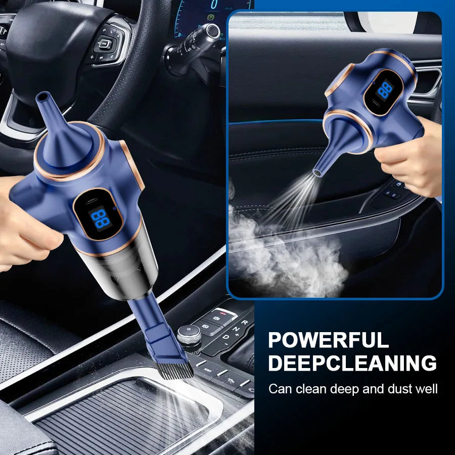 Mini Cordless Car Vacuum – Handheld Vacuum & Blower for Car and Home