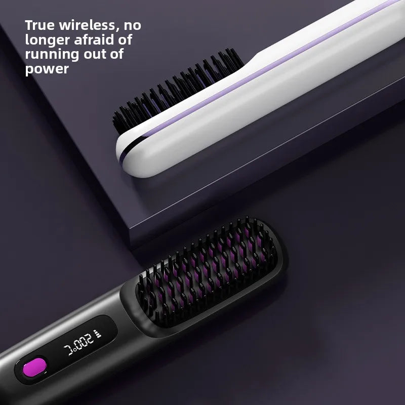 Cordless Hair Straightening Comb – Negative Ion Heated Brush