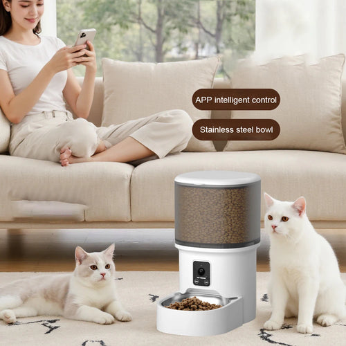 Automatic Pet Feeder 4L – Timed Cat & Dog Food Dispenser