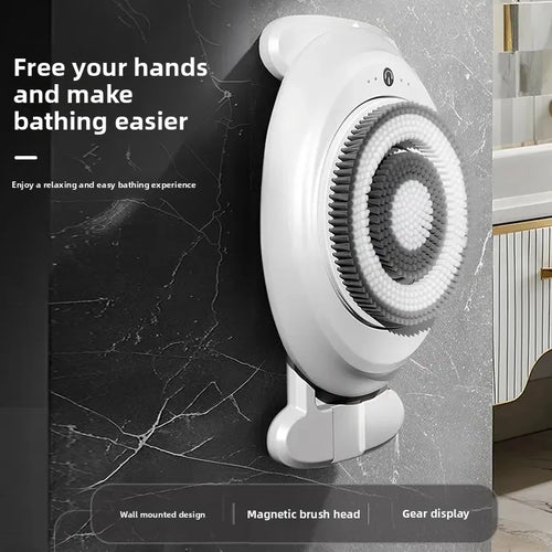 Automatic Wall-Mounted Back Scrubber – Hands-Free Shower Back Brush