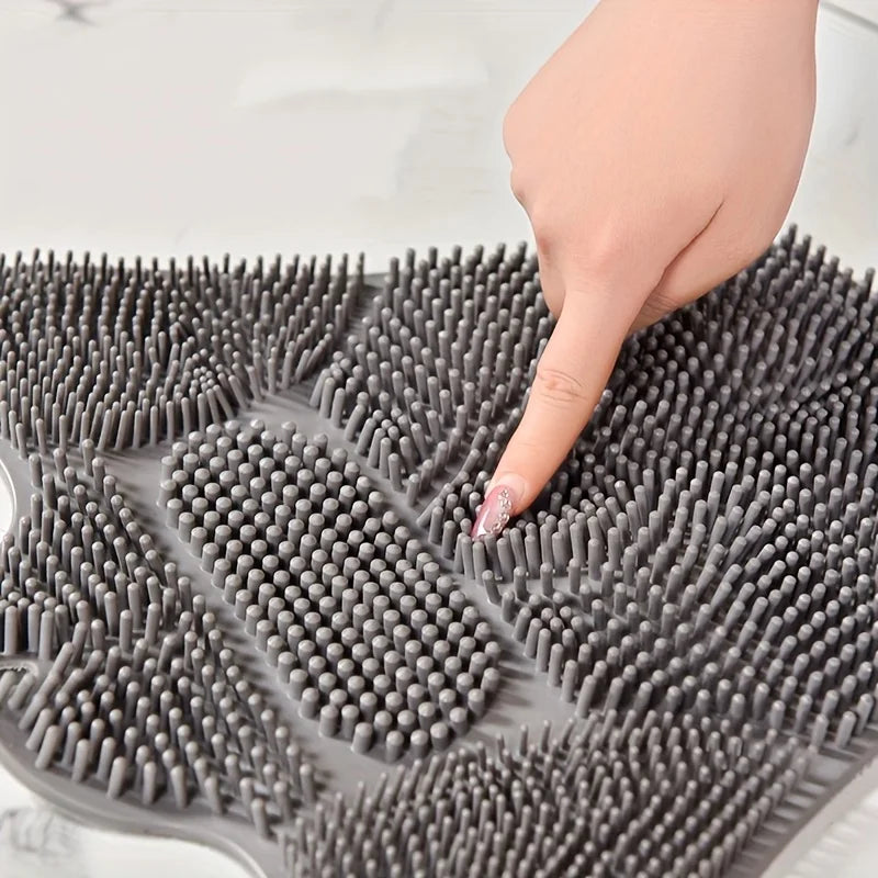 Suction Cup Back Scrubber – Hands-Free Shower Wall Brush