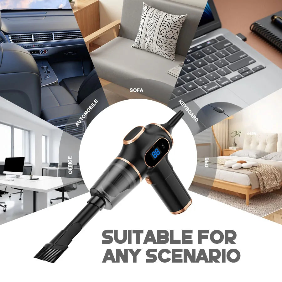 Mini Cordless Car Vacuum – Handheld Vacuum & Blower for Car and Home