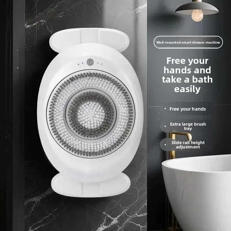 Automatic Wall-Mounted Back Scrubber – Hands-Free Shower Back Brush
