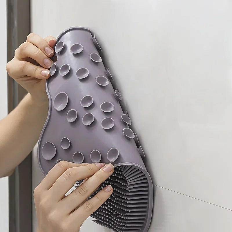 Suction Cup Back Scrubber – Hands-Free Shower Wall Brush