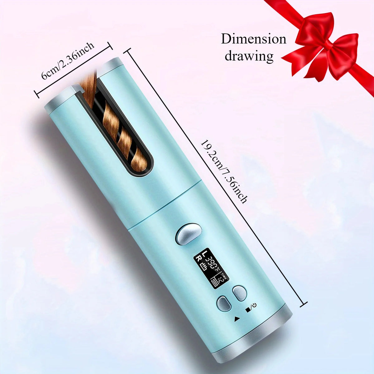 Cordless Auto Curling Iron – 1" Rotating Rechargeable Hair Curler