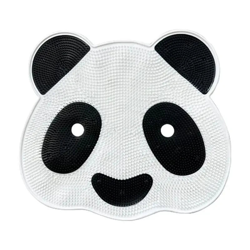 Panda Shower Foot Scrubber Mat – Non-Slip Silicone Back & Foot Massager